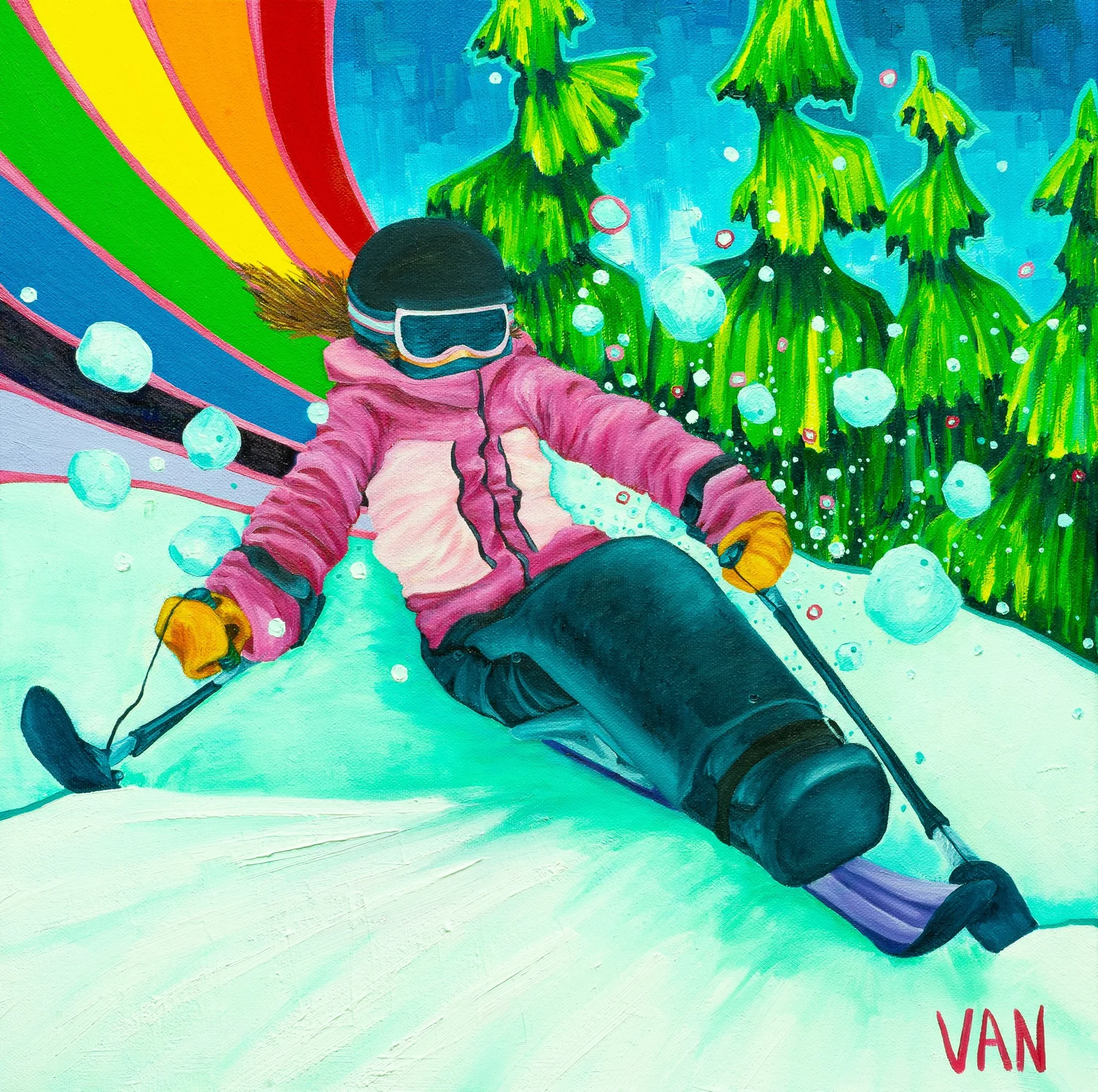 The Raddest Skier — VAN COLDEN ART